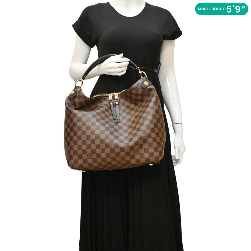 Louis Vuitton  Duomo Damier Ebene Hobo Bag Brown - Picture 2 of 12